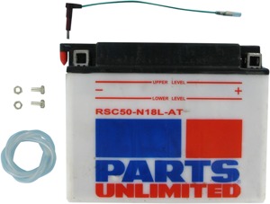 Parts Unlimited Heavy-Duty Battery RSC50-N18L-AT - For Kawasaki, Yamaha, and Suzuki models