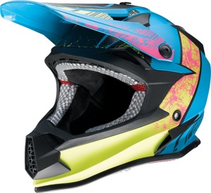 Z1R Youth F.I. Fractal MIPS Helmet Hi-Vis Yellow/Blue M - Youth MX helmet with MIPS technology