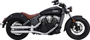 Vance & Hines PCX Twin Slash 3" Slip-On Exhaust Chrome Fits 15-20 Scout