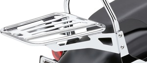 Cobra Detachable Backrest Bolt-On Luggage Rack Chrome