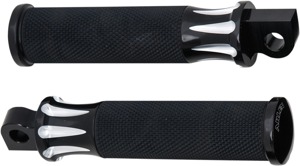 Arlen Ness Fusion Deep Cut Foot and Shift Pegs Black Aluminum