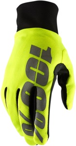100% Hydromatic Waterproof Gloves Flo Yellow XL