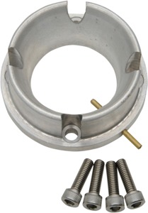 WSM Carburetor Adapter Mikuni SBN 44mm Oil Injection Silver - Adapter for Mikuni SBN 44mm with oil injection