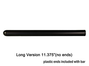 Vortex Racing Clip-On Replacement Bar 11.375in Black - Replacement clip-on bar, 11.375in, black