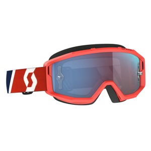 Scott USA Primal Goggles Red/Blue Blue Chrome Lens