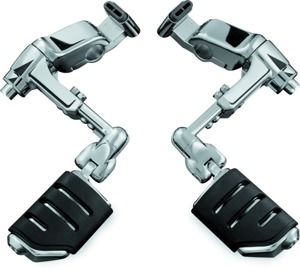 Ergo III Adjustable Mount with Trident Dually ISO Pegs Chrome Kuryakyn