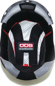 6D ATR-1 Helmet Liner Medium Black Silver - Replacement liner for 6D ATR-1 helmets
