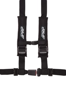 PRP 4.2 Harness Black 4-Point 2 Inch Automotive Latch - 4-point 2" harness with pads, Black