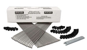 Excel Front Spoke Kit 9 Gauge 36 Black with Wrench - Front spoke kit 9 gauge 36pc black with wrench