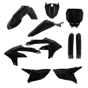 Acerbis Full Plastic Kit Black For Yamaha YZ250F YZ450F YZ450FX - Black plastic kit for 2024 YZ250F/23-24 YZ450F/FX