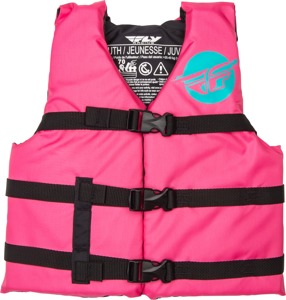 Fly Racing Youth Flotation Vest Neon Pink/Teal - Youth flotation vest Neon Pink/Teal by Fly Racing