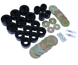 Black Body Mount Bushing Set Fits 03-09 4Runner/GX470, 07-14 FJ Cruiser