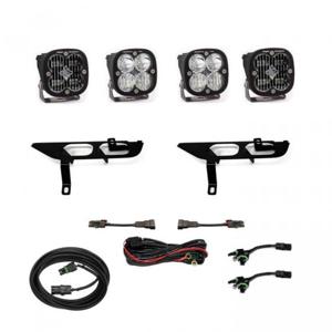 Baja Designs Fog Pocket Light Kit SAE Clear Squadron Pro DC Fits 2021+ Ford F150