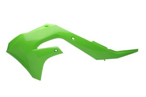 Cycra Powerflow Radiator Shrouds Green Fits 21-23 Kawasaki KX250F