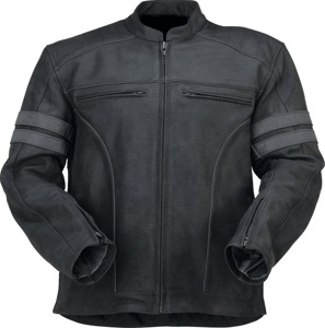 Z1R Remedy Leather Jacket Black Men's Large - Premium leather street jacket in Large, Black