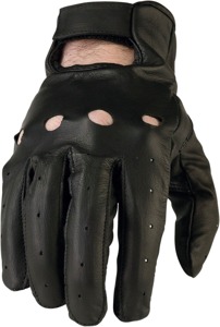 Z1R 243 Gloves Black XL Men's Short Cuff Sport Riding - Premium goatskin gloves, Black, XL, Men's