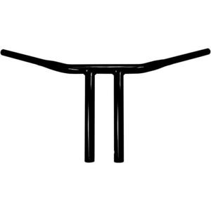 Black 10in. T-Bar Bend 1 1/4in. Buffalo Bar Handlebar