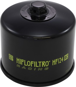 HifloFiltro Racing Oil Filter HF124RC - Replaces 16097-0009 For Kawasaki H2/H2R