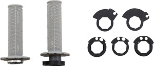 ODI DirtControl V2 Lock-On Grips Gray 7/8in Bars Pair - ODI Lock-On Grips Gray For 7/8in Bars