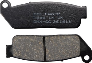 EBC FA672 Organic Front Left Brake Pads For Indian Scout 2015-2016 - Organic brake pads for Indian Scout 2015-2016