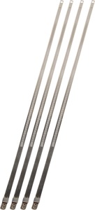 DEI Positive Locking Ties 14in Stainless Steel 4 Pack - High-temp stainless steel ties, 14in, 4 pack
