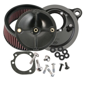 S&S Stealth Air Cleaner Kit w/o Cover Fits 01-15 Softail Fuel-Injected Models
