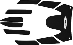 WSM Traction Mat Set Black For Yamaha GP1300R GP800R GP1200R - Black traction mats for Yamaha GP1300R, GP800R, GP1200R