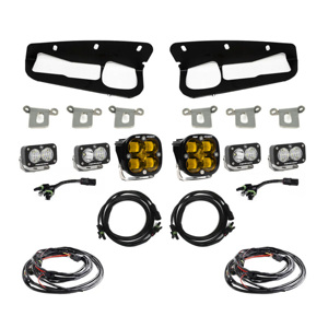 Baja Designs Amber SAE Fog Pocket Kit Fits 2021+ Ford Bronco