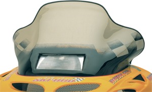 Powermadd Cobra Windshield Mid Smoke Black Checks For Ski-Doo S Chassis
