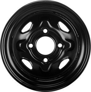 Sedona Steel 12x7 4/110 2+5 Black Rear ATV/UTV Wheel - 12x7 4/110 2+5 Black Steel Rear ATV/UTV Wheel
