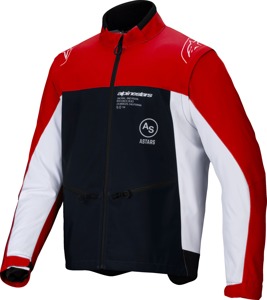 Alpinestars Lite-Dura Softshell Jacket 2X Black/Red/White - Softshell jacket in 2X Black/Red/White