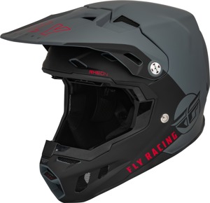 Fly Racing Formula CC Centrum Helmet Matte Grey/Black XS - Lightweight offroad helmet, matte grey/black, XS size