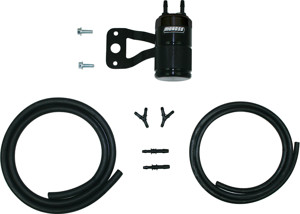 Moroso Air Oil Separator Black For H-D Milwaukee 8 Touring Models - Fits H-D Milwaukee 8 Touring with stock air cleaner