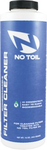 No Toil Filter Cleaner 16oz Bottle - Non-toxic biodegradable cleaner for air filters