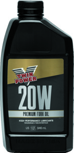 Twin Power 20W Fork Oil Quart Case of 12 - Case of 12 quarts, 20W fork oil