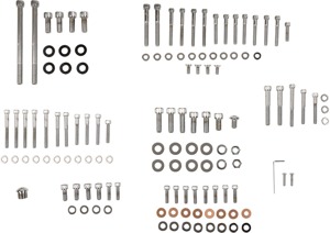 Drag Specialties Complete Motor Bolt Kit Chrome For Harley Sportster - Complete bolt kit for Harley Sportster models