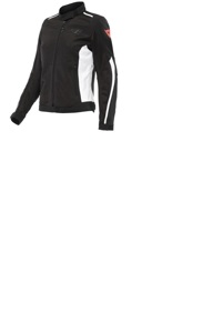Dainese Hydraflux 2 Air Lady D-Dry Jacket Black White Womens Size 38 - Textile waterproof jacket, Black/White, Womens 38