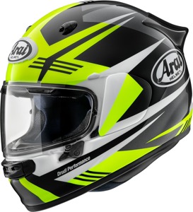 Arai Contour-X Mark Helmet - Medium, Yellow - Full-face helmet with advanced ventilation