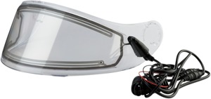 Z1R Solaris Helmet Electric Dual Pane Shield Clear One Size - Replacement electric lens for Z1R Solaris helmet