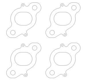 Cometic .030" DOHC Exhaust Gasket Set (4pcs) Fits Nissan CA18DE/CA18DET