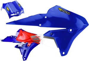Cycra Powerflow Radiator Shrouds Blue Fits 15-19 Yamaha WR250F