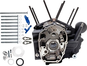 S&S MK-Series Engine Case Black For Harley M8 Touring Models - Performance crankcase for Harley M8 Touring models
