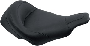 Mustang Vintage Solo Seat Black 15" Plain Fits Harley FLHT/FLR 97-07