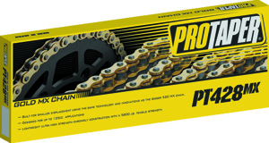 ProTaper 428MX1 Gold Series Chain 134L - 134-link motocross chain for up to 125cc bikes