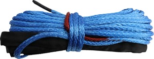 KFI 15/64 in x 38 ft Blue Synthetic Winch Cable - High strength synthetic winch cable, blue, 38 ft