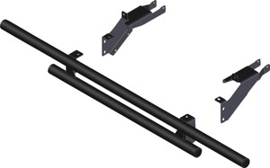 KFI Double Tube Rear Bumper Black Fits 22-23 Polaris Ranger 570 SP Crew