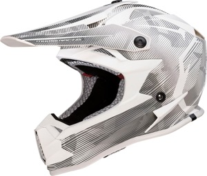 F.I. Agroid Camo White Gray Helmet Youth LG
