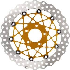 Performance Machine Speedstar 11.8in Front Brake Rotor Gold - Front 11.8" Gold Brake Rotor For Harley-Davidson