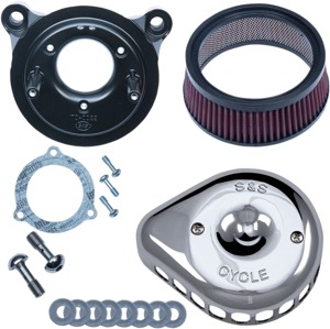 S&S Chrome Stealth Mini Teardrop Air Cleaner for Harley-Davidson