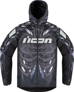 ICON Airform Manik'R Jacket Light Gray/Black Men's 3XL - Men's riding jacket in 3XL, light gray/black